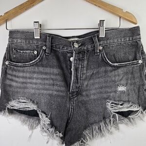 We The Free Free People Fray Raw Hem Size 27 Cutoff Jeans Beachy